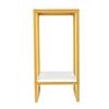 2 Tiers Flower Stand 60cm Sturdy Iron Frame Multifunctional Easy Assembly Flower Pot Shelf for