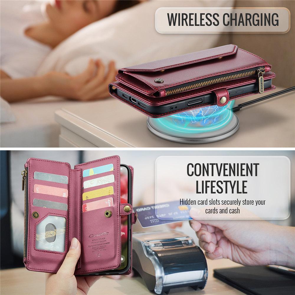 Crossbody Cards Wallet Leather Case For iPhone 16 15 14 Plus 13 12 11 Pro Max XR XS 7 8 Long Lanyard Handbag Cover