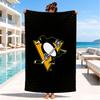 Pittsburgh Penguins Hockey Team Beach Towel, Super Soft Microfiber, Perfect Gift for Her/Him, Birthday, for Pool, Beach, Travel, Decor Beach Party