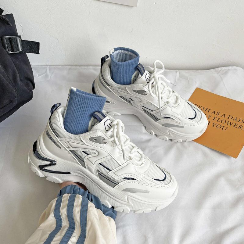 

Dad Shoes Girl 2021 Autumn on the new Korean version of student casual versatile sports little white shoes breathable running shoes tide 35