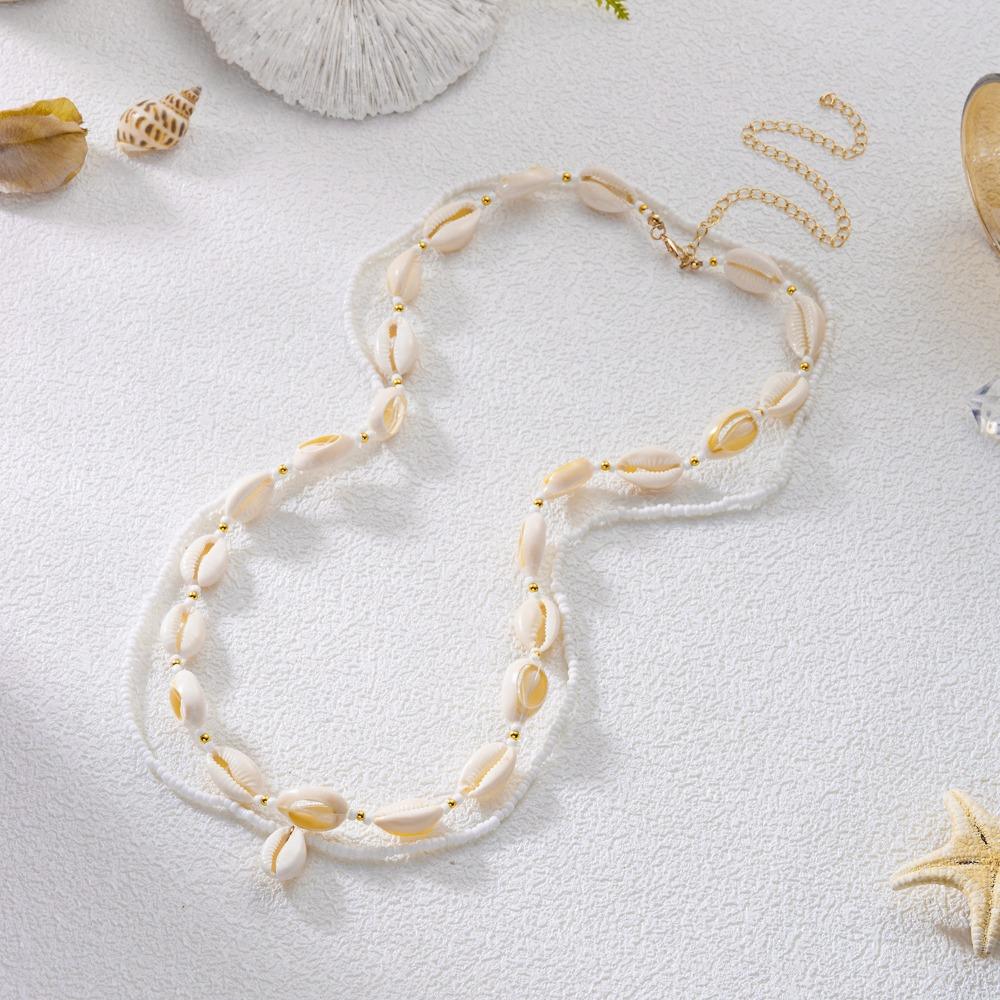 New Seashell Boho Waist Chain Starfish Multilayer Pearl Belly Chain Beads Bohemian Style Belt Beach