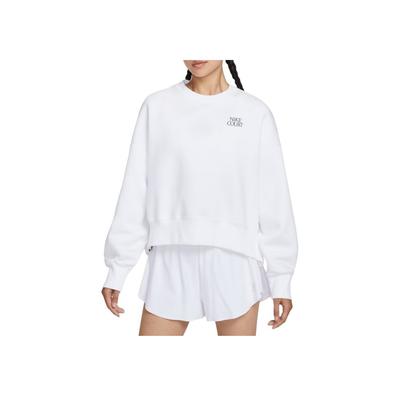 Court Heritage Fleece Pullover Sweatshirt Women Tops White IO0485100
