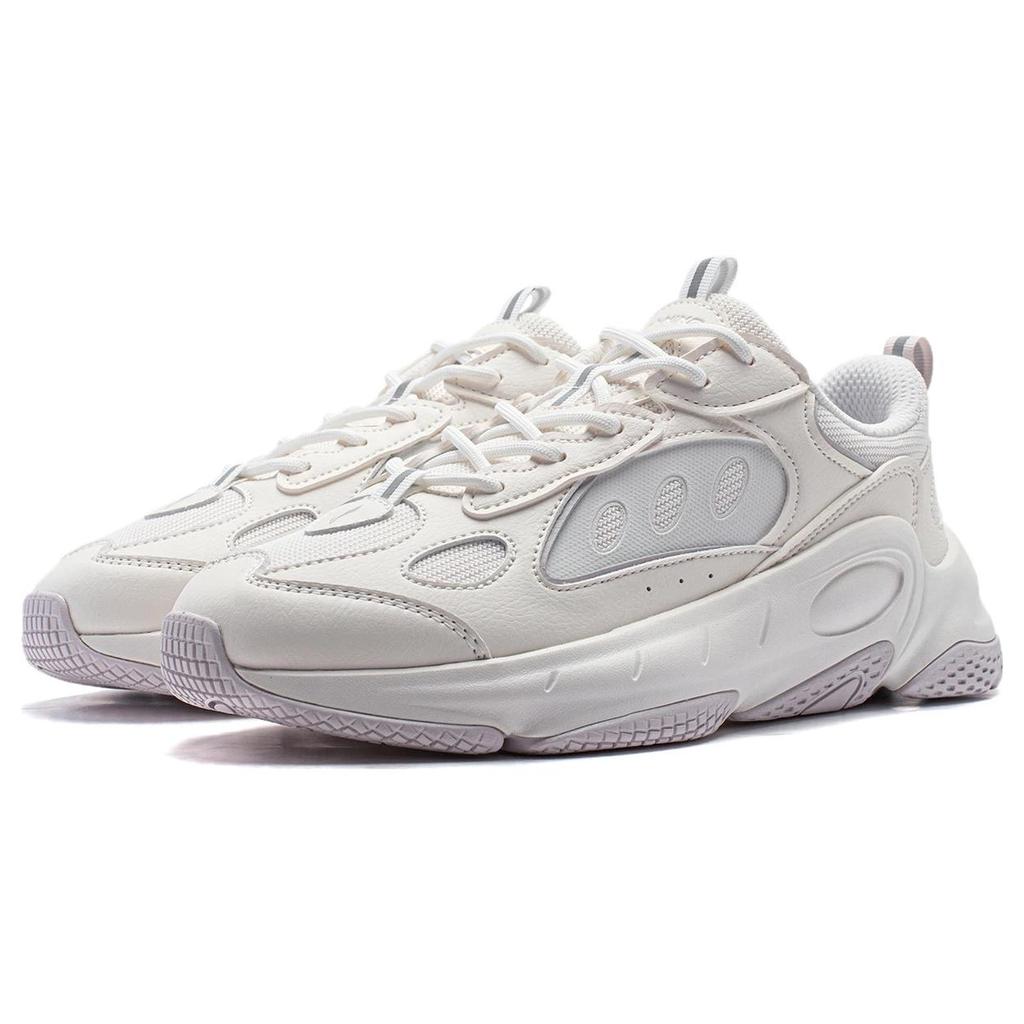 New LiNing Wing Wind Cushioning Wear Resistant Low Top Casual Shoes Women's White