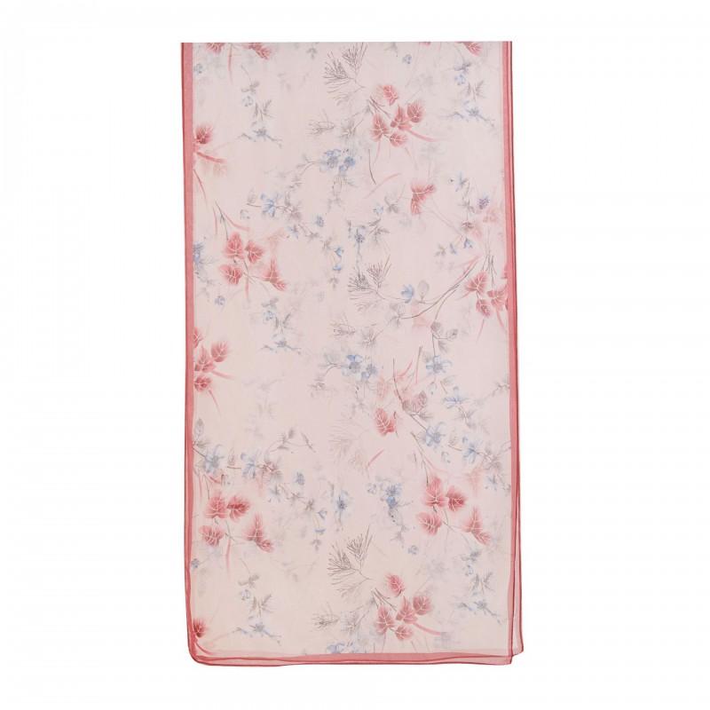 Long Silk Scarf Women Thin Lightweight Printed Shawl Elegant Daily Wear