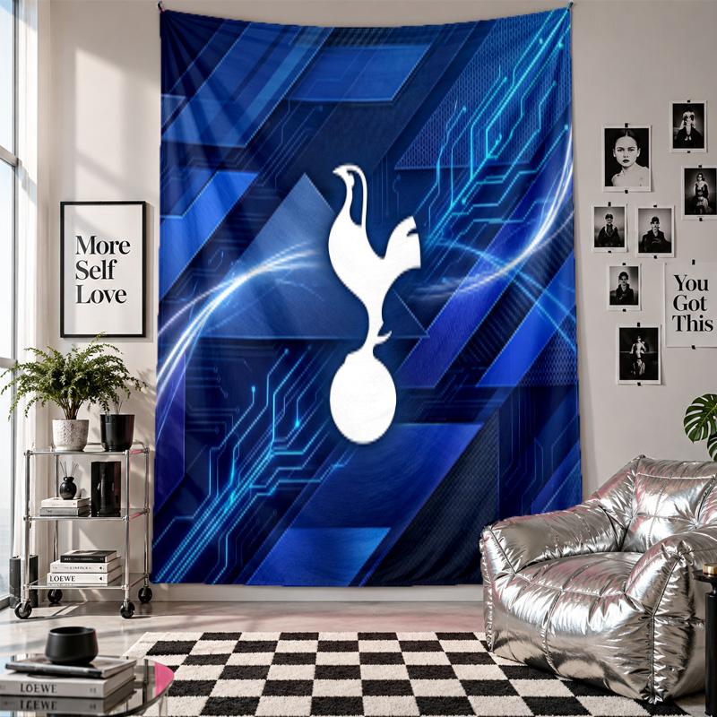 Tottenham Hotspur Wall Tapestry Home Decor Wall Hanging Cloth for Bedroom Living Room Background