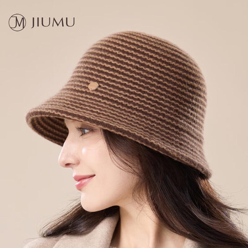 JIUMU Women's Warm Knitted Bucket Hat