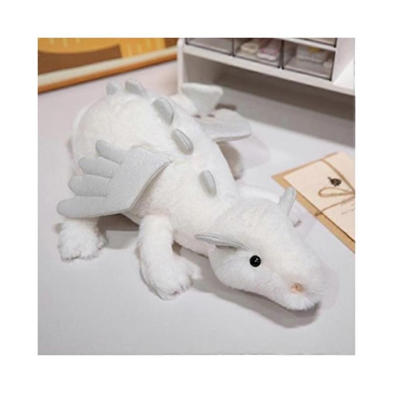 Snow Dragon 19.7" Plush Toy  Luxuriously Soft, Ideal for Kids & Fantasy Fans