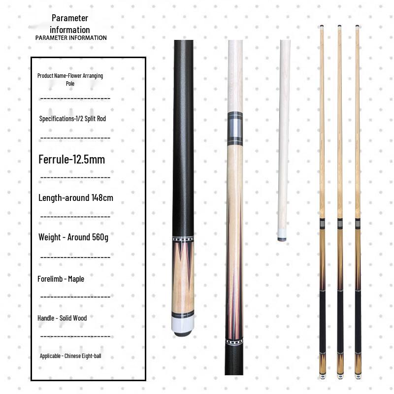 Jiusi White Ash Wood Billiard Cue