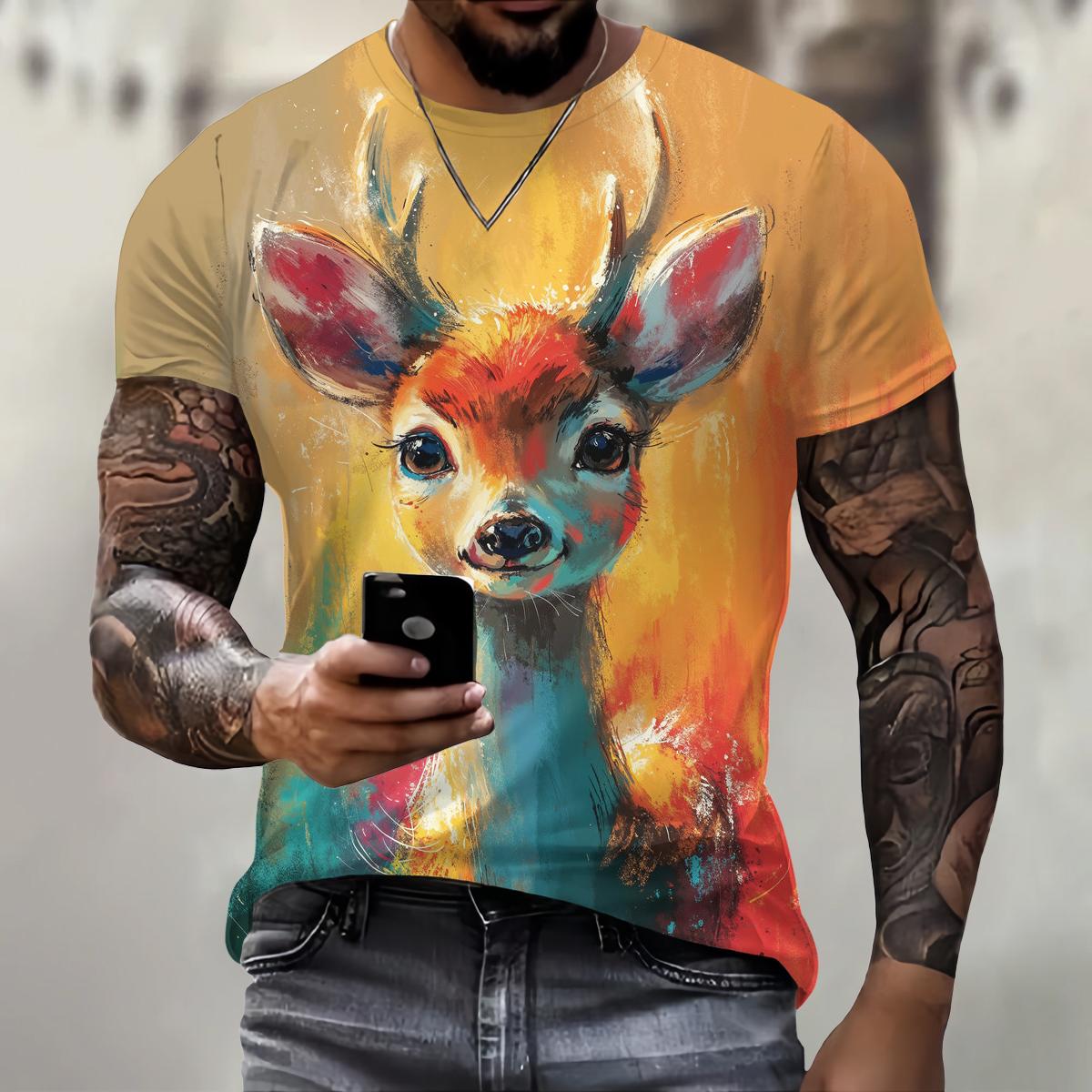 

Забавная футболка с принтом 3D панды для мужчин, уличный тренд, пуловер в стиле Харадзюку, повседневная футболка с коротким рукавом и круглым вырезом, модный свободный летний топ XL