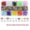 Pinze a pressione a cinque griffe cave da 9,5 mm e solide da 10 mm per abbigliamento per bambini