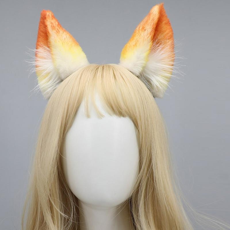 Girl Cat Ear Headbands Plush Cosplay Animes Gatherings Music Festivals Hair Hoop
