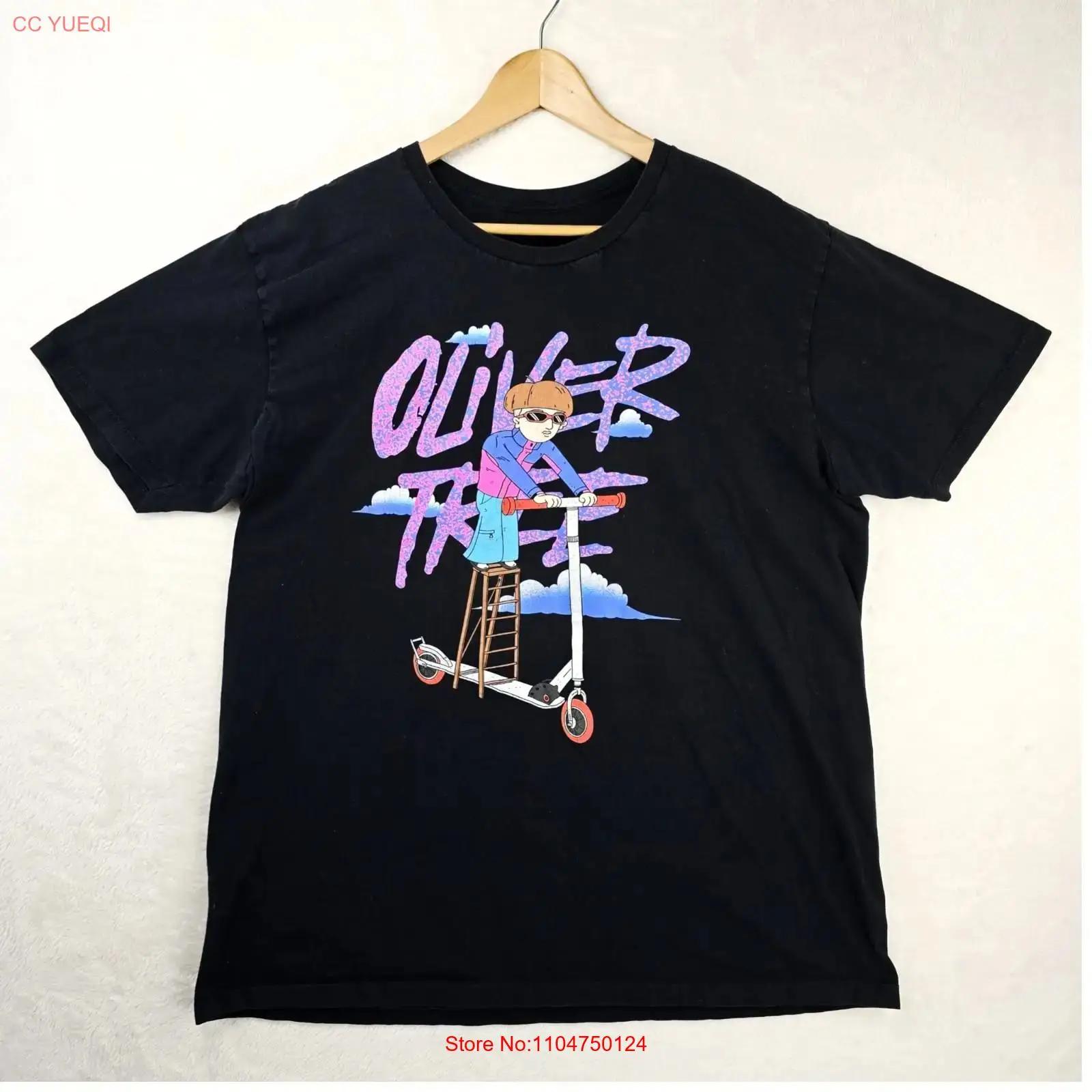 

Oliver Tree T Shirt Men s Size XXL 2XL Black Cartoon Scooter Hip Hop Band vintage Washed Casual Breathable homme 5XL різнокольоровий