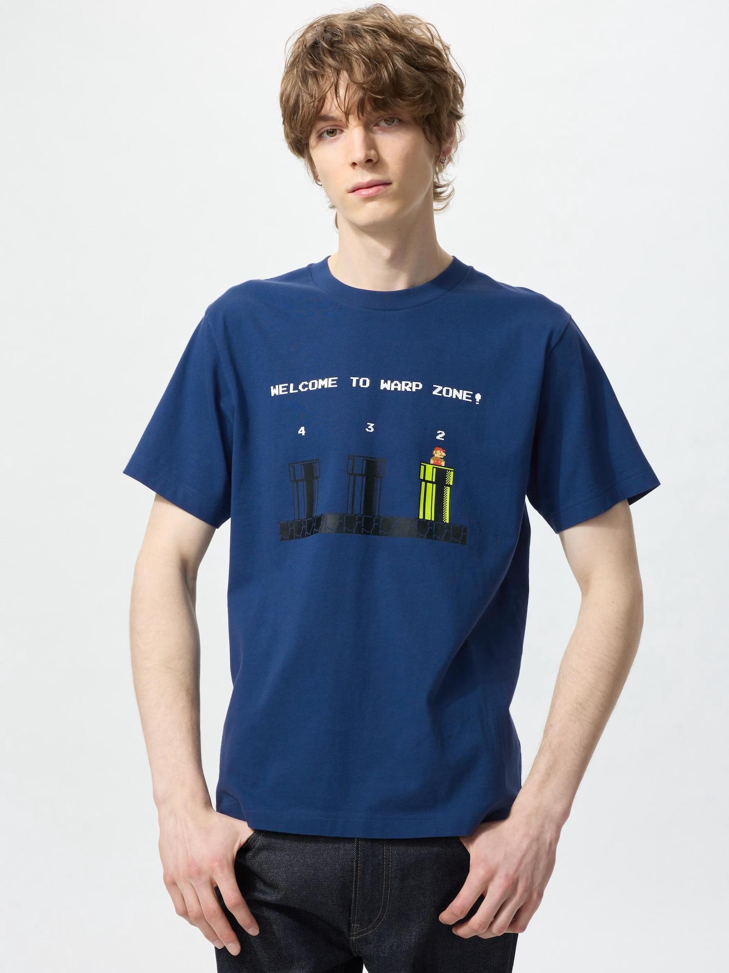 

Uniqlo Футболка с коротким рукавом Super Mario Archive UT Graphic B 68 BLUE/UNISEX S