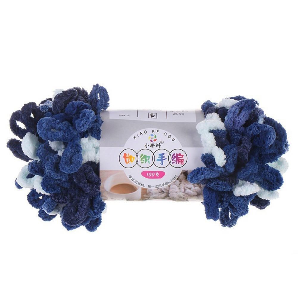 

Cushion Yarn 100g/Roll Finger Loop Yarn Hand Woven Soft Chunky Yarn Anti-pilling Multi-color DIY Knitting Thread Scarf Knitting