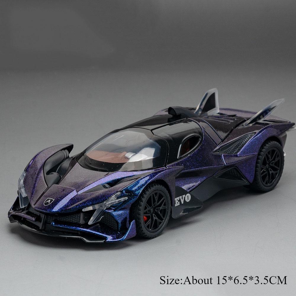 

1:32 Apollo IE EVO Alloy Model Toy Diecast Car Doors Opened Sound Light Pull Back Miniature Rubber Tires Cars Kid Christmas Gift