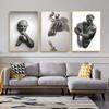 Abstract Statue Figure Canvas Painting Visual 3D Effects Posters Prints Wall Art Picture For Living Room Home Decor Gift Cuadros