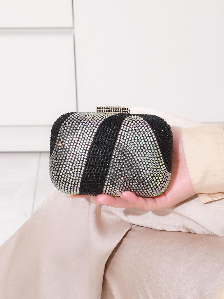 Europeisk och Amerikansk Kvällsväska för Damer med Diamanter och Kristaller för Fest och Bröllop