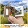 Portable Watercolor Palette Set Mini Travel Paint Palette with Clip Watercolor Paint Boxes Art Painting Square Tray for Students