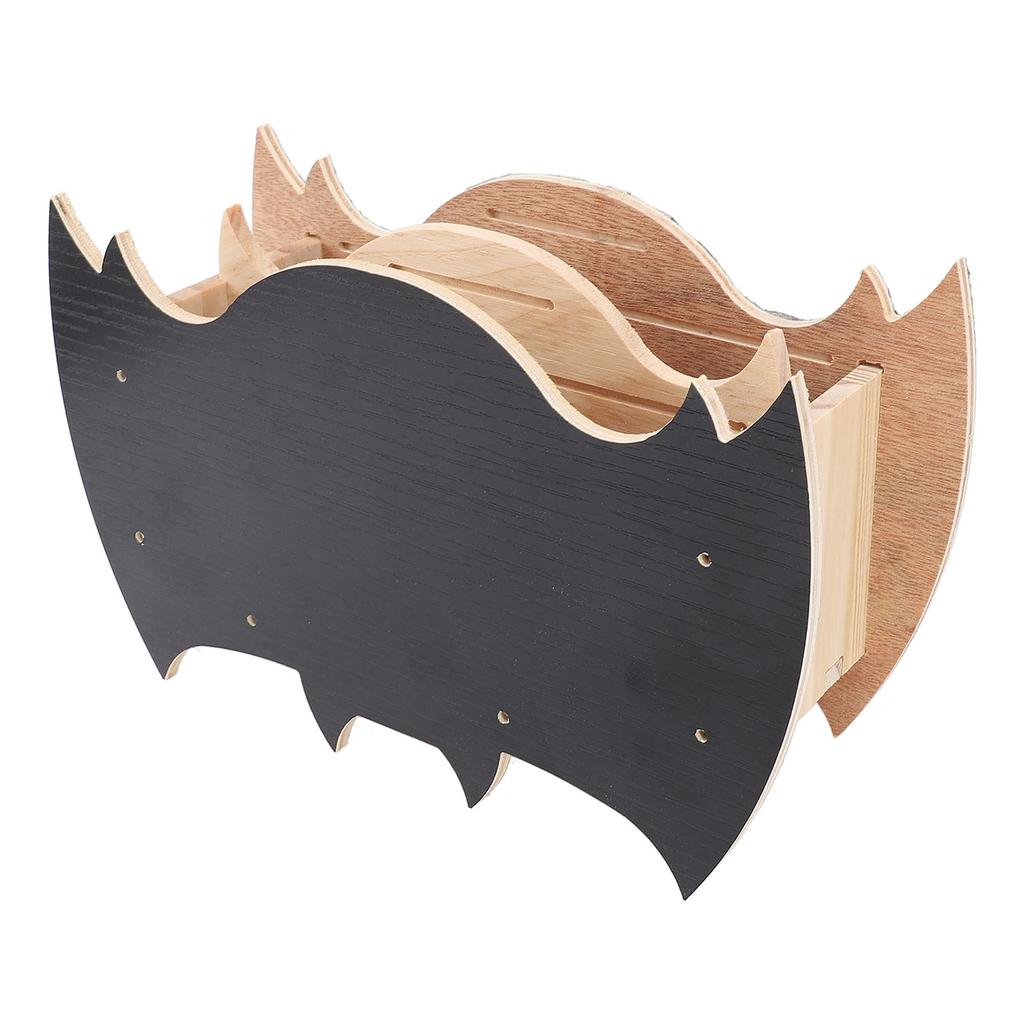 Budka pro netopýry Ručně vyráběná dřevěná Odolná proti povětrnostním vlivům Snadná instalace Ve tvaru netopýra Netopýří budka pro venkovní použití v zimě