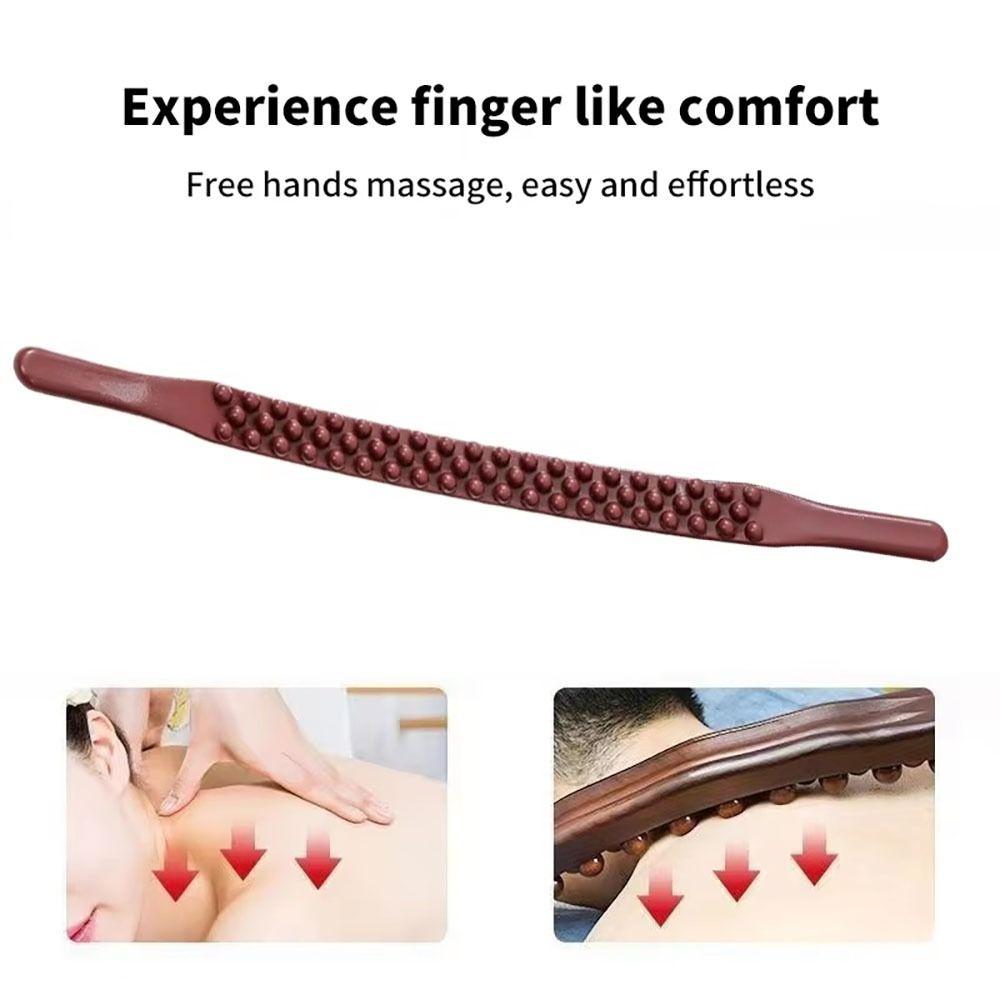 1Pcs 59 Beads Back Massage Stick Tendon Scraping Tool  for Back Neck Waist Legs and Abdomen Massage