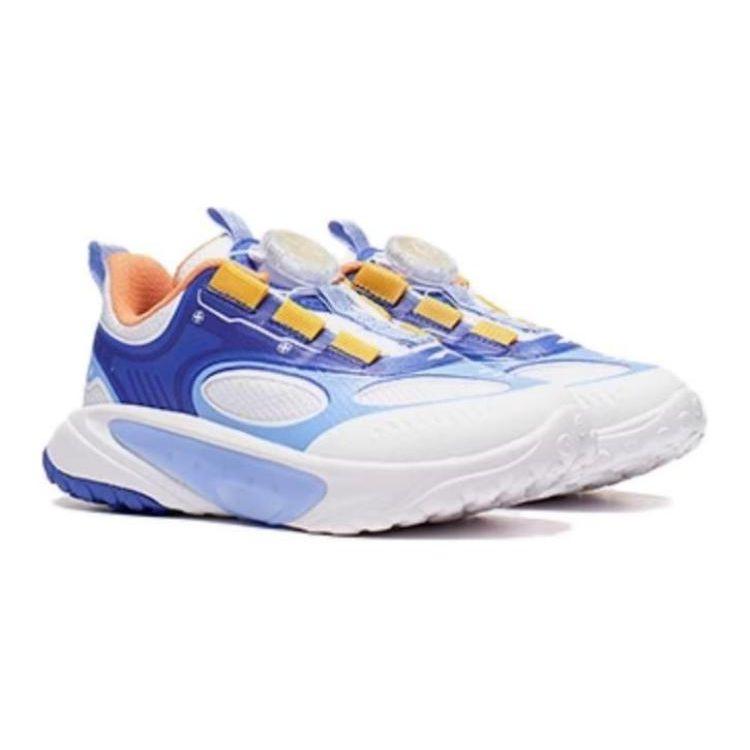 Li Ning Comfortable Versatile Non-Slip Low-Top Kids Running Shoes Kids Sneakers White Blue YKNT114-5