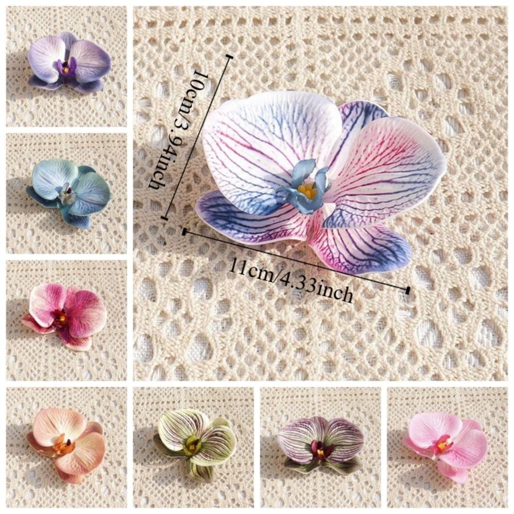 Headdress Simulated Flower Hairpin Handmade Accessories Cute Butterfly Orchid Flower Women