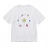 Women's All-Season Classic T-Shirt Cartoon Space Adventure Printed White Tee