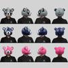 Whimsical Raccoon Head Mask In Pink Blue And Gray Colors Perfect For Kids And Adult Celebrations
