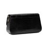 Michael Kors Mk Parker Commuter Crocodile Embossed Leather Shoulder Bag Women Shoulder Bag Black 30S3G7PC2E-001