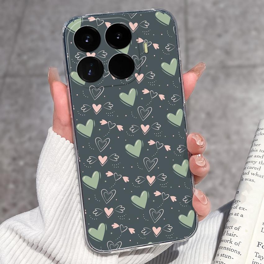 Cases For Redmi 17 17C / Xiaomi 17T Pro / 17 Pro Max 17 Ultra 17 Max Cute Girl Label Pattern Phone Covers Transparent TPU Ultrathin Lightweight Bumper