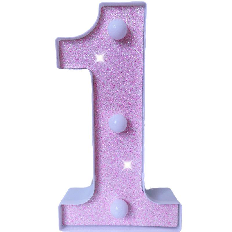 Pink LED Letter Light for Celebrations and Proposals