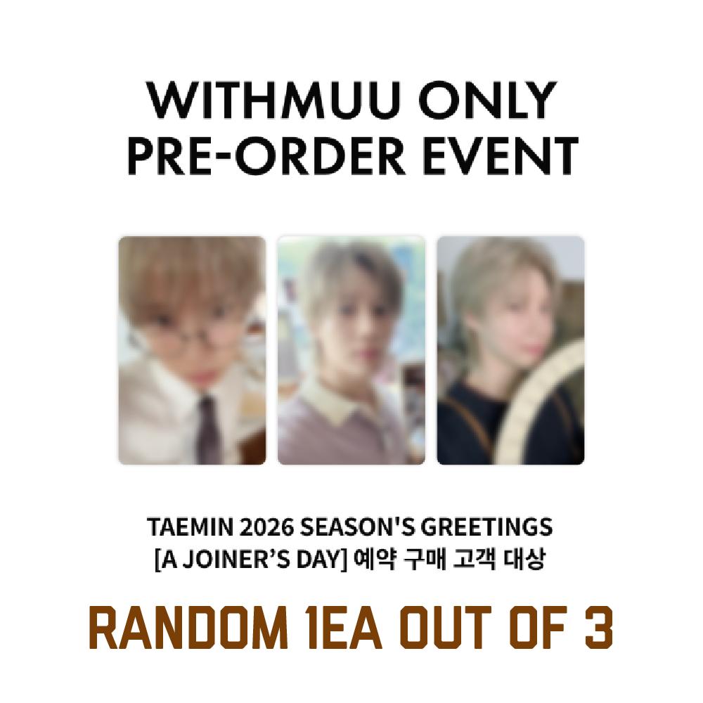 

Предзаказ TAEMIN 2026 Season s Greetings A joiner s Day & SHOP POB WITHMUU POB