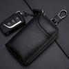 Nouveau Porte-clés en Cuir Hommes Femmes Organisateur de Porte-clés Pochette Grande Capacité Portefeuille pour Clé de Voiture Étui à Clés de Concierge Mini Sac à Cartes