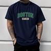Retro Bedrucktes Herren-Baumwoll-T-Shirt