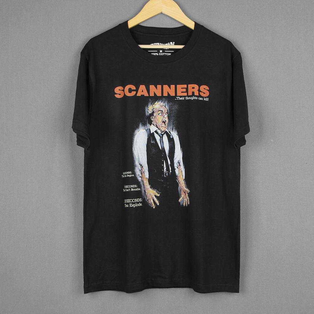 Scanners TShirt David Cronenberg Horror Movie Videodrome Prince of Darkness Unisexs Clothing Short Sleeve Cotton Summer Shirt