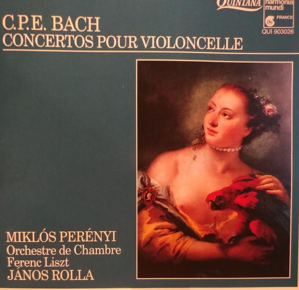 CD CARL PHILIPP EMANUEL BACH, MIKL?S P - Concertos Pour Violoncelle QUI903026 Harmonia Mundi  1992 Germany Classical Used