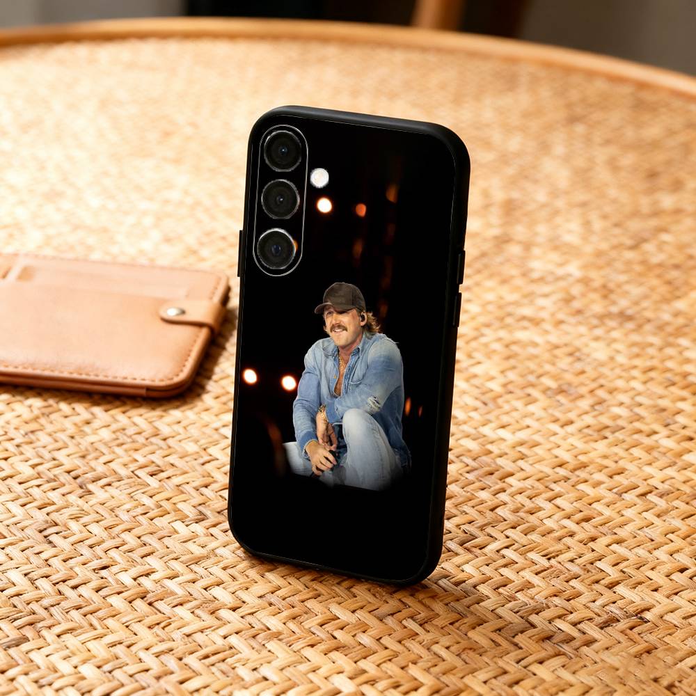 1PC M-Morgan Wallen Singer Phone Case For Samsung A73,72,71,A52,51,40,41,A22,A32,31,A13, Soft Black Shell Samsung a20s