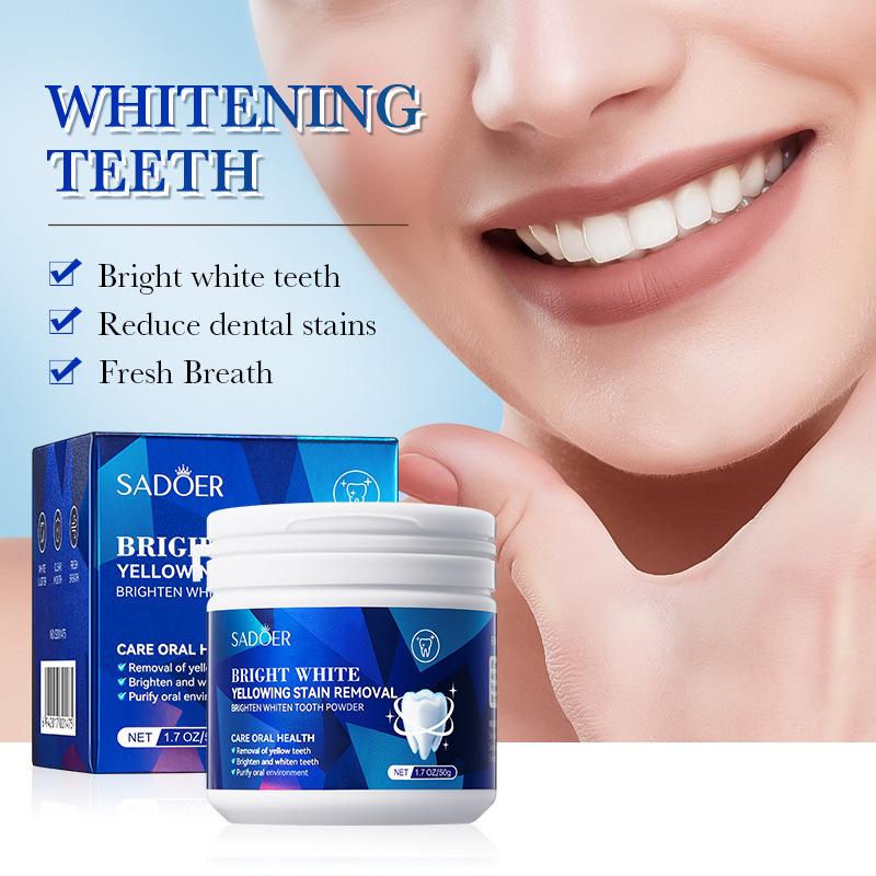 Teeth Whitening Powder Reduce Plaque Stain Deep Clean Oral Cleaning Fresh Breath Toothpaste Protect Gum Oral Care Tools