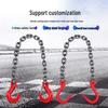 1-Ton 1-Meter Outdoor Manganese Steel Lifting Chain Sling with Double Hooks