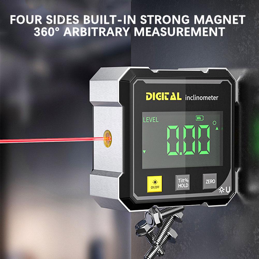 Digital Angle Finder With Electronic Lasers Slope Meter Angle Measurement For Road Bridges Slope Inspection