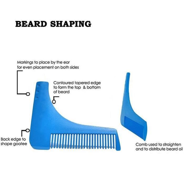 Beard Shaving Tool Template Tool for Perfect Lines & Symmetry