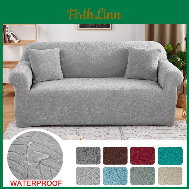 Waterproof Sofa For Elastic Cover Living Room Thick Polar Fleece L Shaped Corner Sofa Cover Armchair Protector