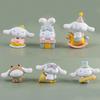 Adorable Yu Gui Dog Party 6-pack Big-ear Dog Pudding Dog Handicrafts Diy Patch Toys Decoration Ornaments