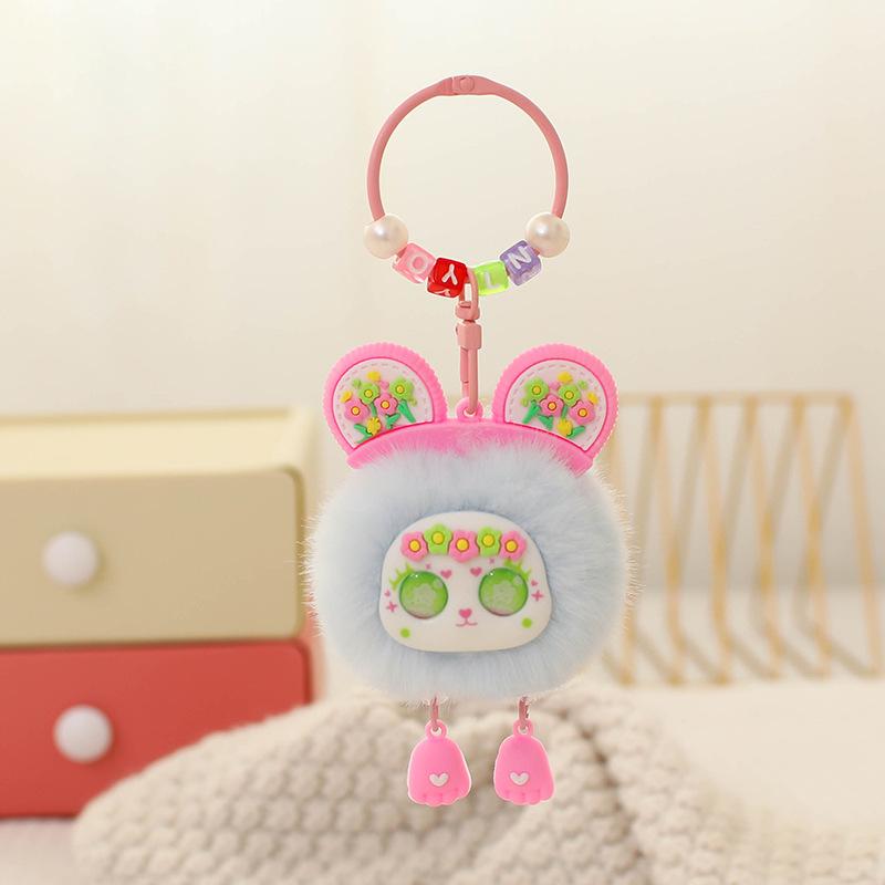 Guochao elf plush doll keychain cute plush bag accessories doll pendant accessories small gifts