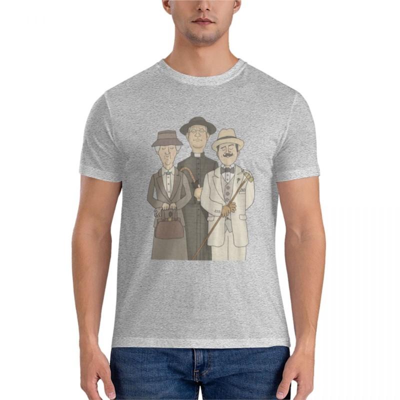 brand men cotton t-shirt Poirot, Marple and Father Brown Classic T-Shirt t shirts for men cotton mens t shirts casual stylish