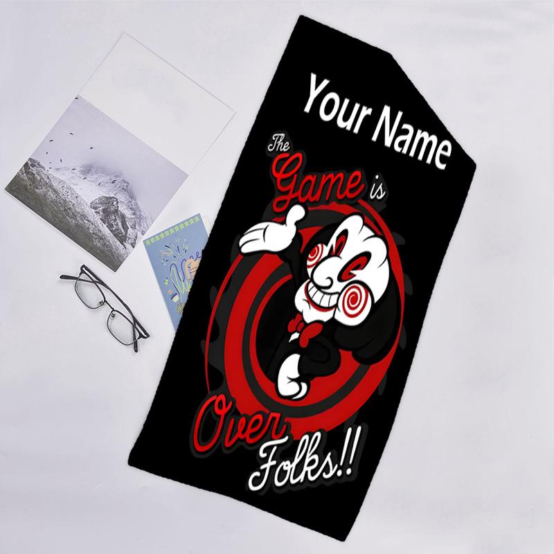 1pc Pennywise1 Beach Towel with Custom Name, Beach/Swimming/Bath/Picnic/Camping Towel, Suitable for Seaside Beaches