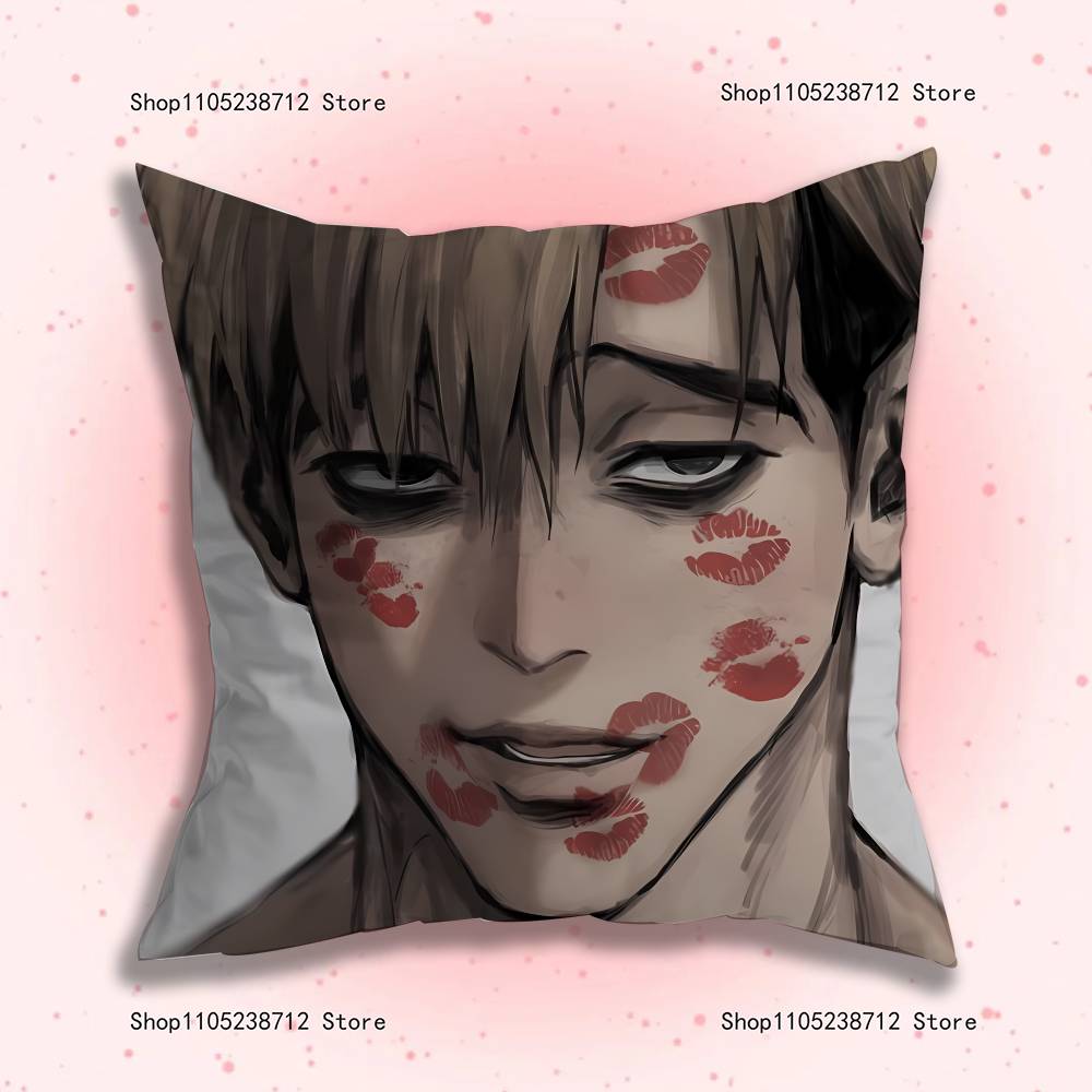 K-Killing S-Stalking Korean Manga Pillow Case Plush Fabric Soft Pillowcase Double Sided Print Sofa Cushion Cover Throw