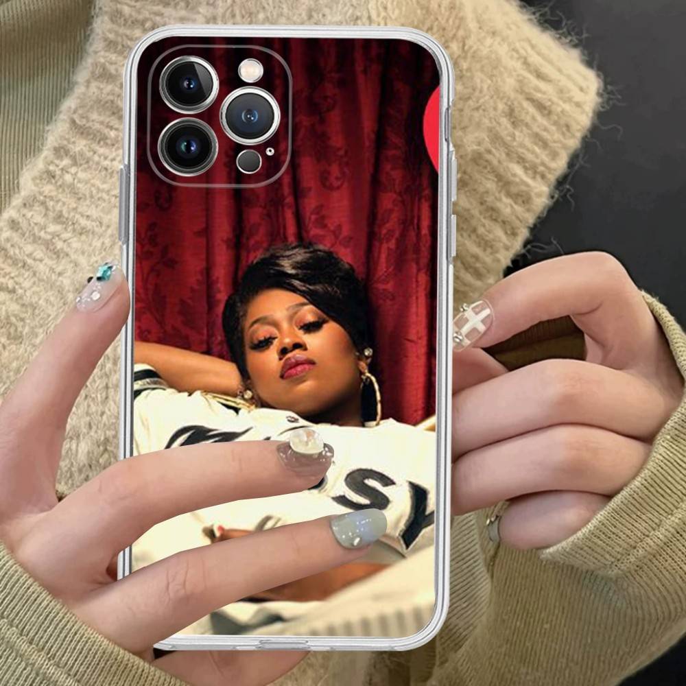 

Rapper Missy E-Elliott For IPhone 11 12 13 14 15 16 17 Pro Max Plus 13 Mini Silicone Soft Transparent Back iPhone 16pro max