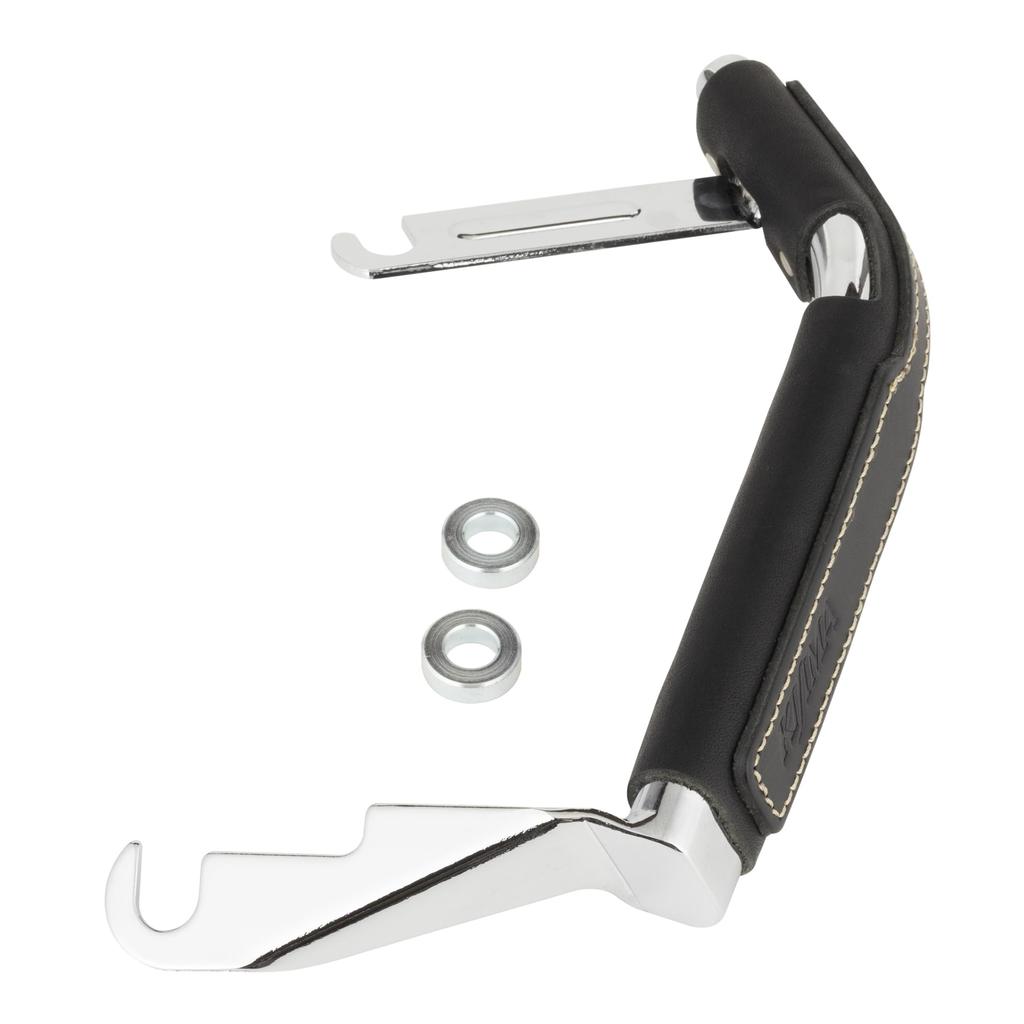 Kijima Knee Grip Leather for Sportster Chrome Plated Black Bar, Type, ('86-'13), Base, HD-05074