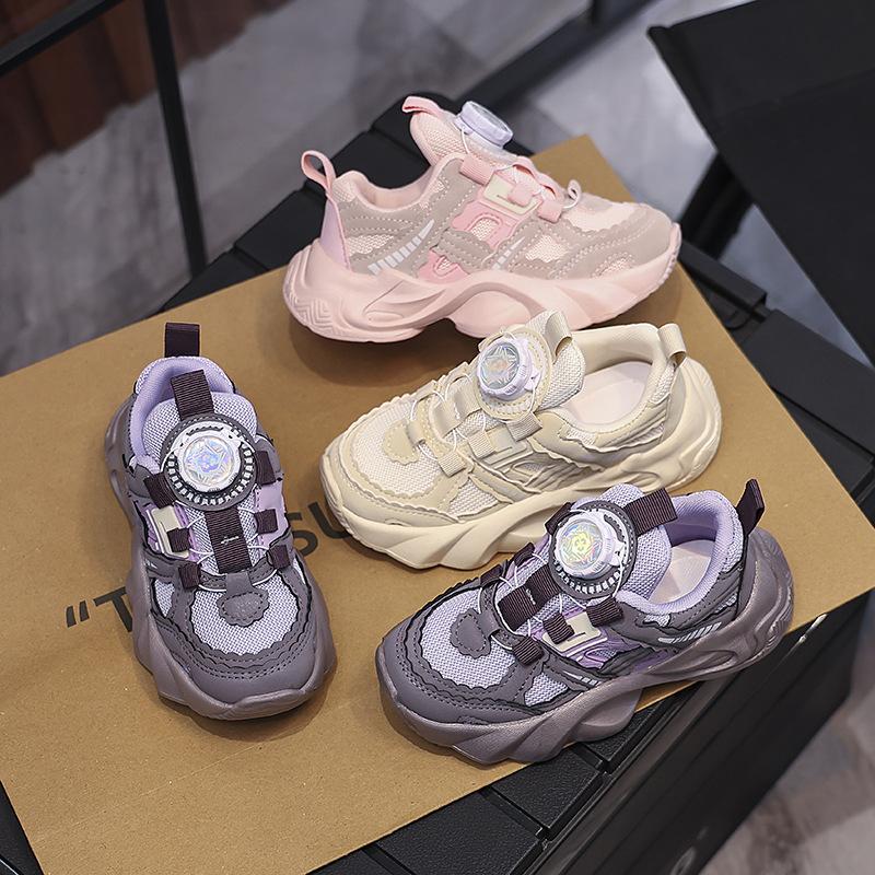 Classmates Girls Shoes Summer 2025 New Children's Daddy Shoes Older Children's Girls Jinjiang Mesh Sneakers Breathable